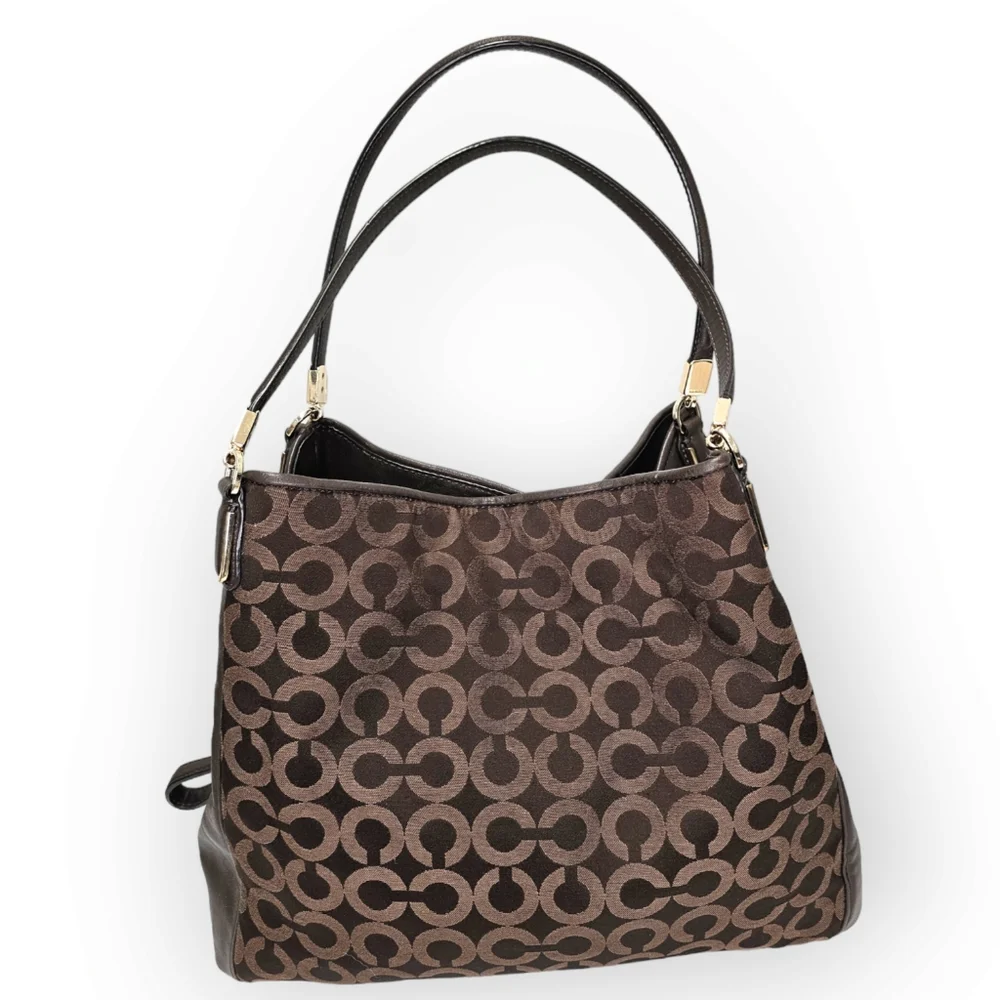Coach Madison Phoebe Monogram Tote Brown - Picture 3 of 13